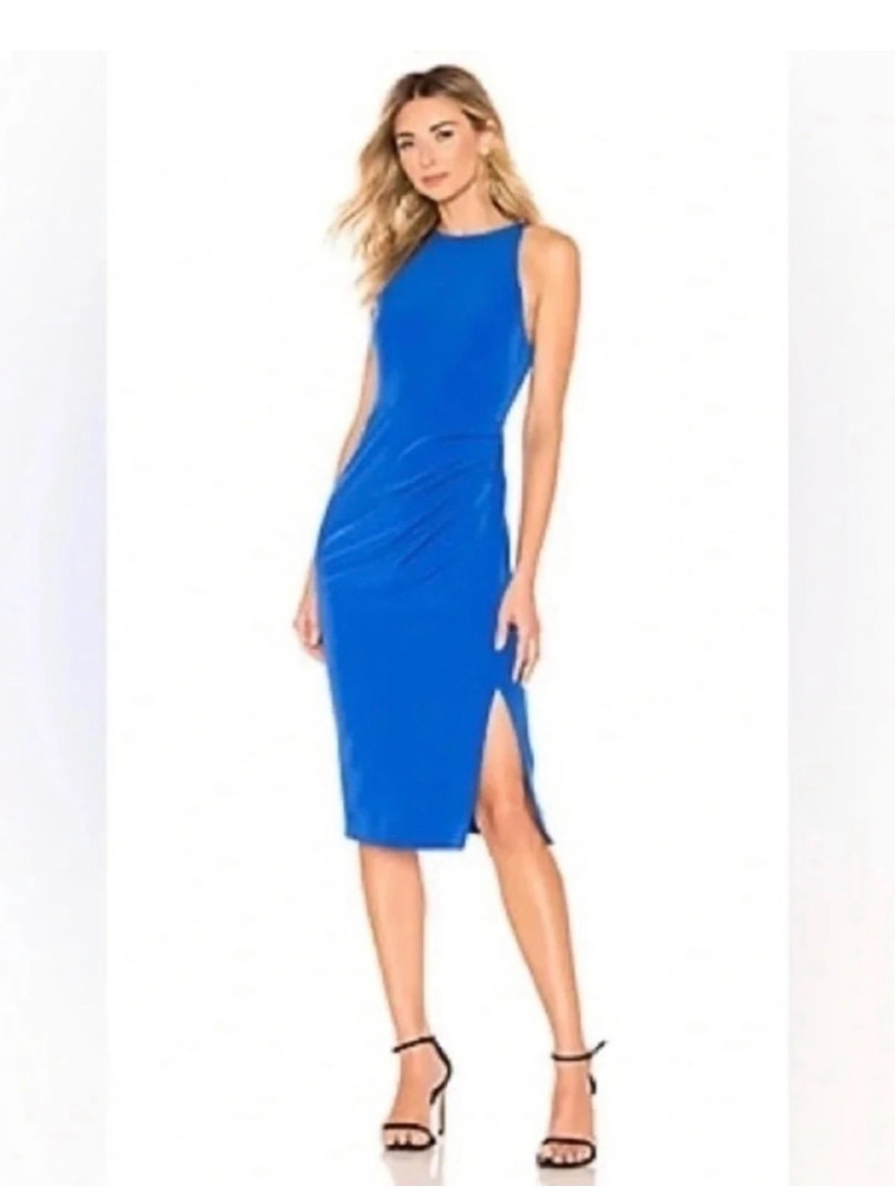 NBD Revolve Yana Midi Dress in Bright Cerulean Blue Size Small